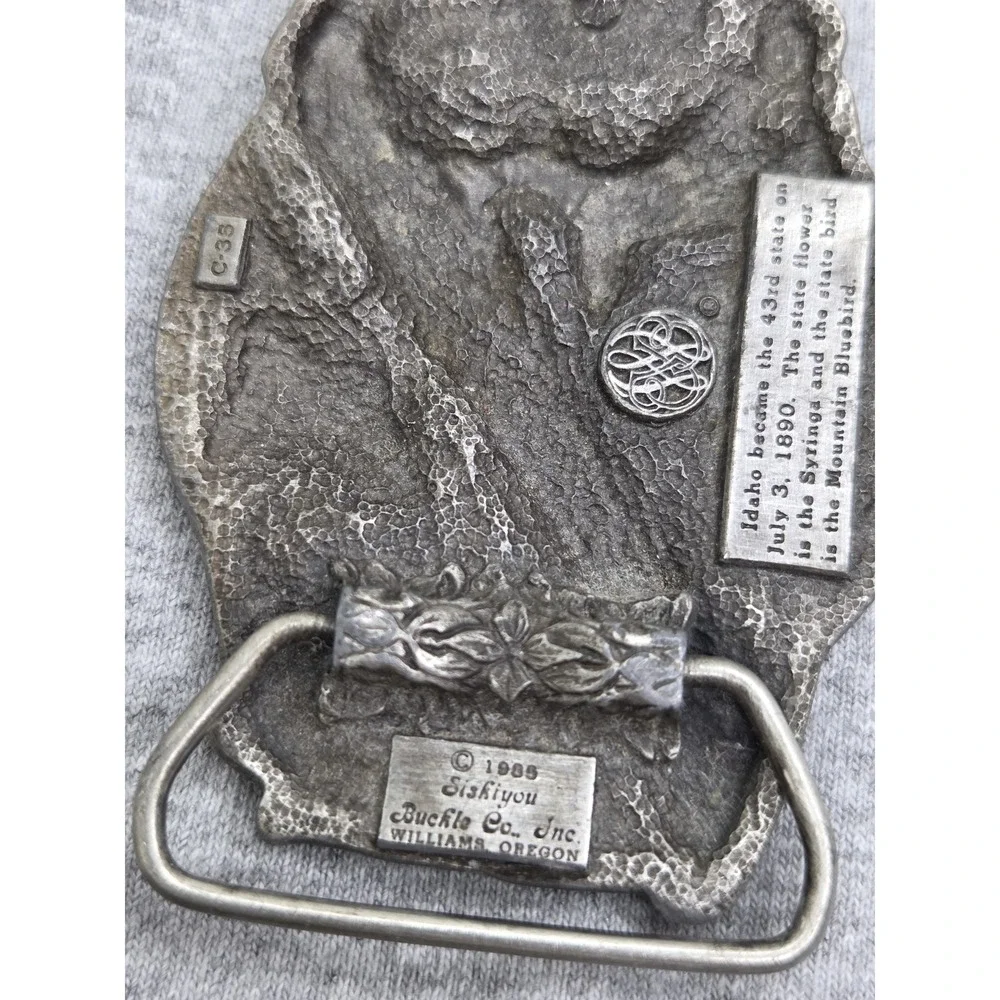 1985 Siskiyou Idaho Elk Bull Wildlife Hunting Belt Buckle